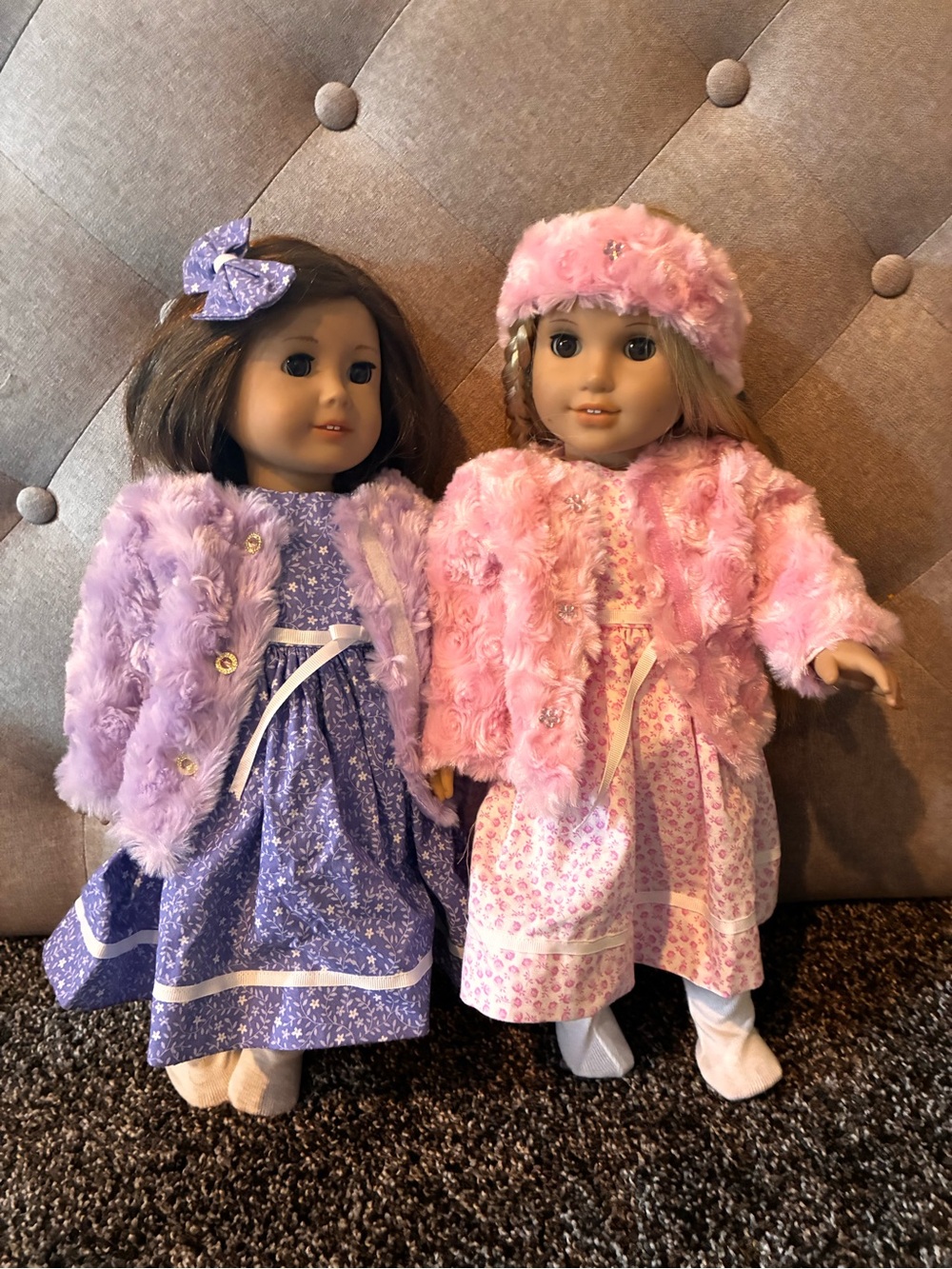American Girl Pink & Lavender Faux-Fur Coat and Dress Set (Doll Not Included)